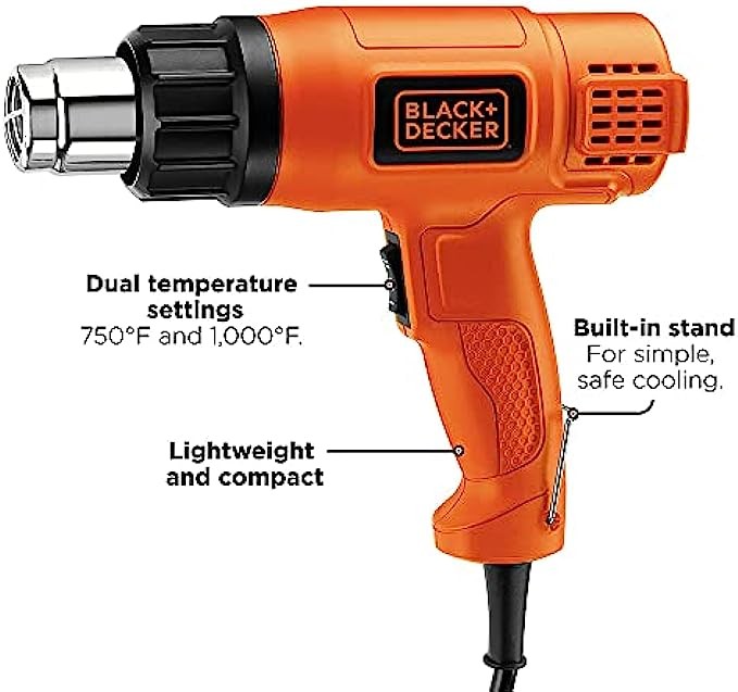 BLACK+DECKER Heat Gun, Dual Temperature (HG1300)